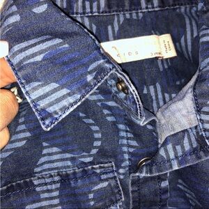 Blue denim shirt